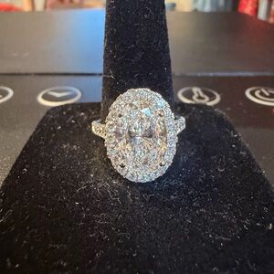 14k White Gold 4.80 CTW Lab Grown Diamond Ring